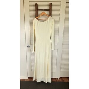 luxury denim dress Ulla Johnson Painters in Blue Color:add color requested on order special instructions on cart page Fit Tip 126SampleSale Tracey Backless Maxi Dress